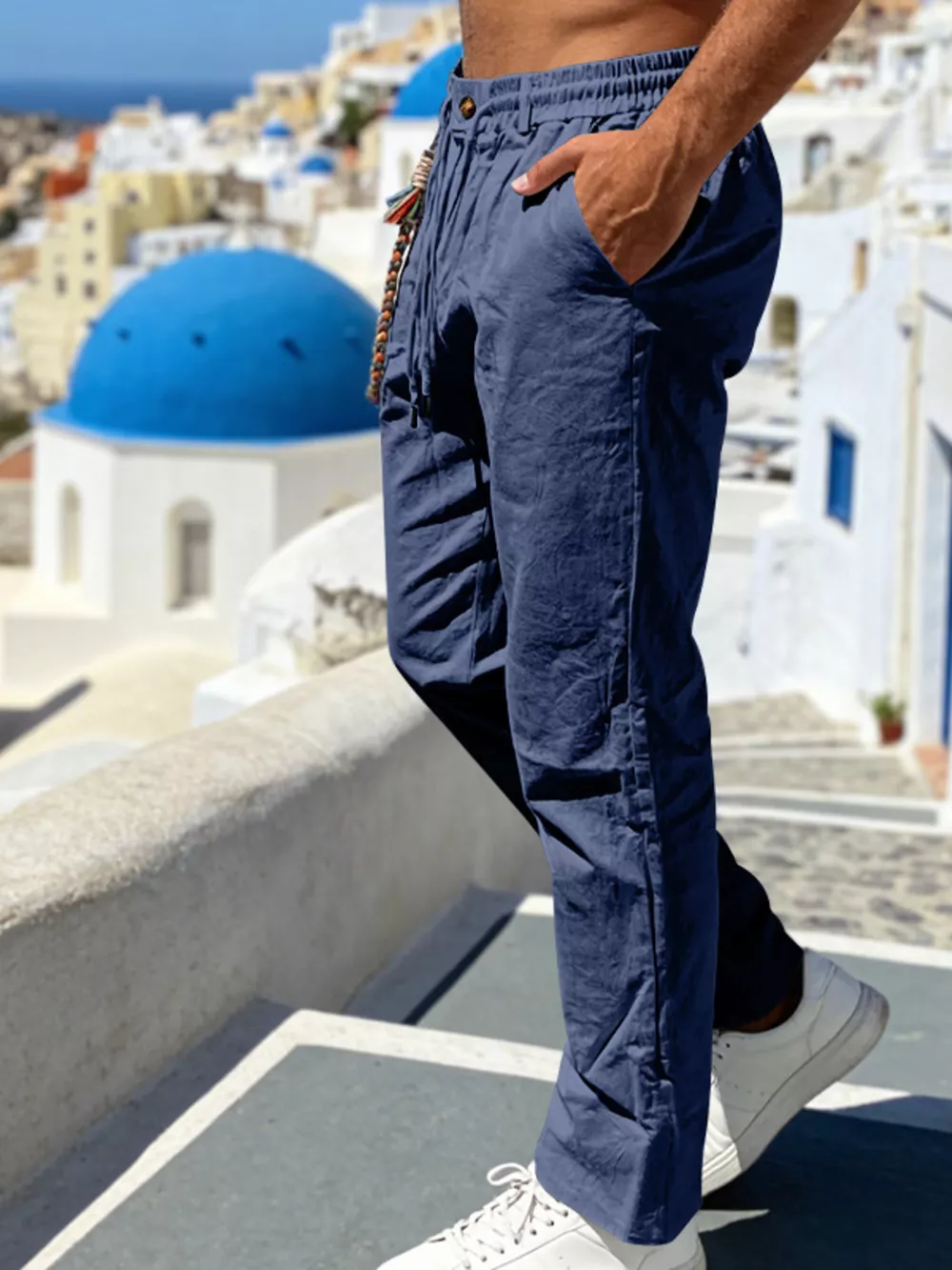 Men's Full Size Casual Drawstring Pants with Pockets Plus Size, image 10