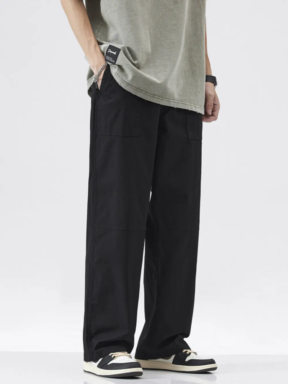 Men's Full Size Relaxed Fit Cargo Pants Plus Size, image 2