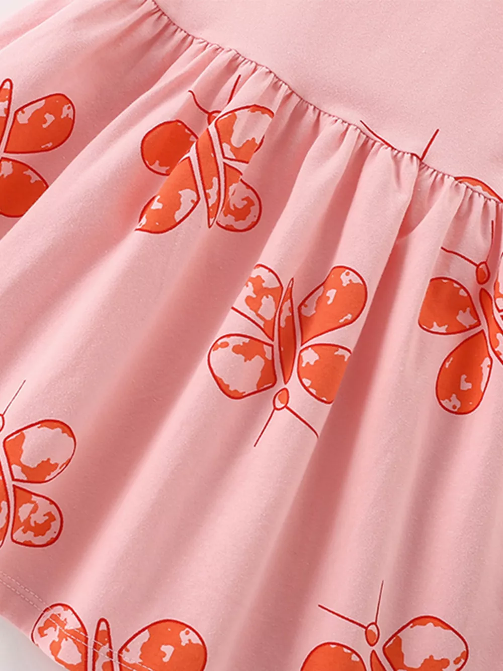 Children's Butterfly Print Casual Dress, image 2