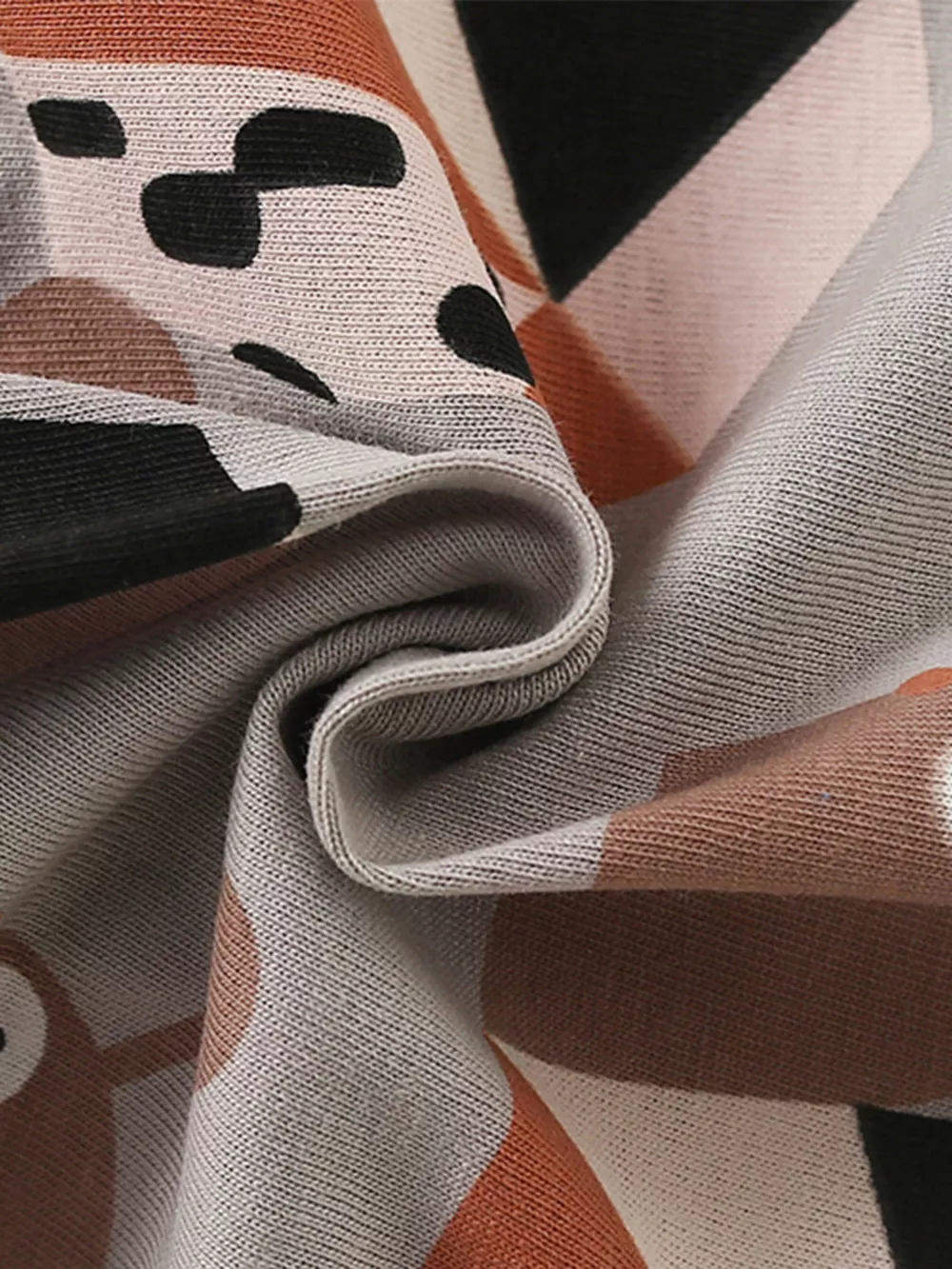 Children's Snail Print Round Neck Tee and Shorts Set, image 3