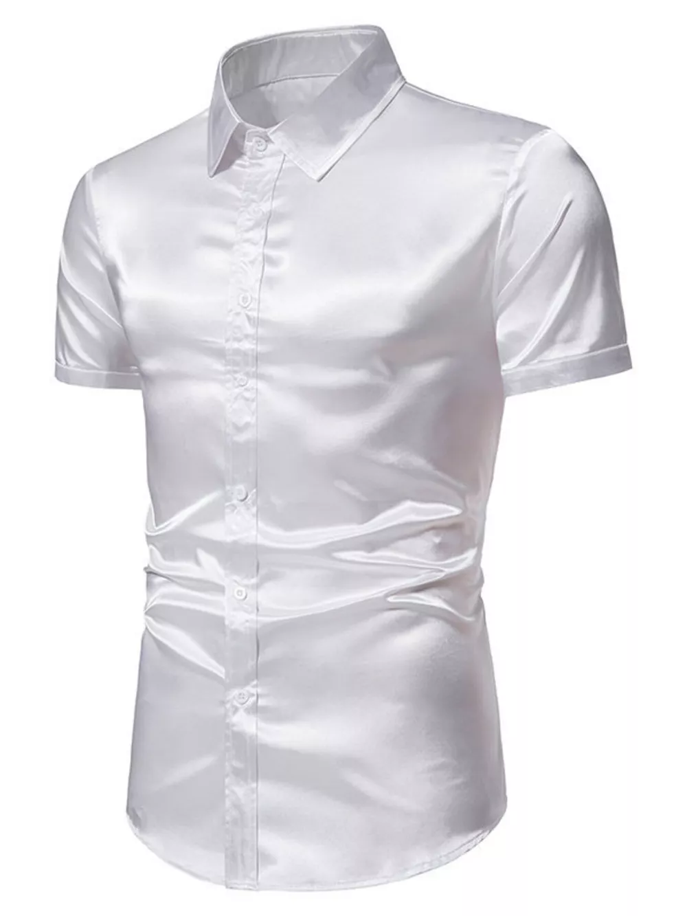 Men's Button Up Short Sleeve Shirt, image 8