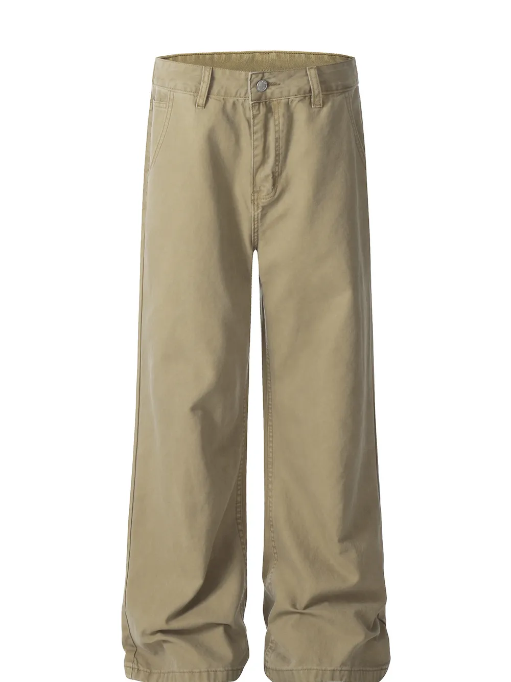 Men's Washed Wide Leg Jeans, image 4