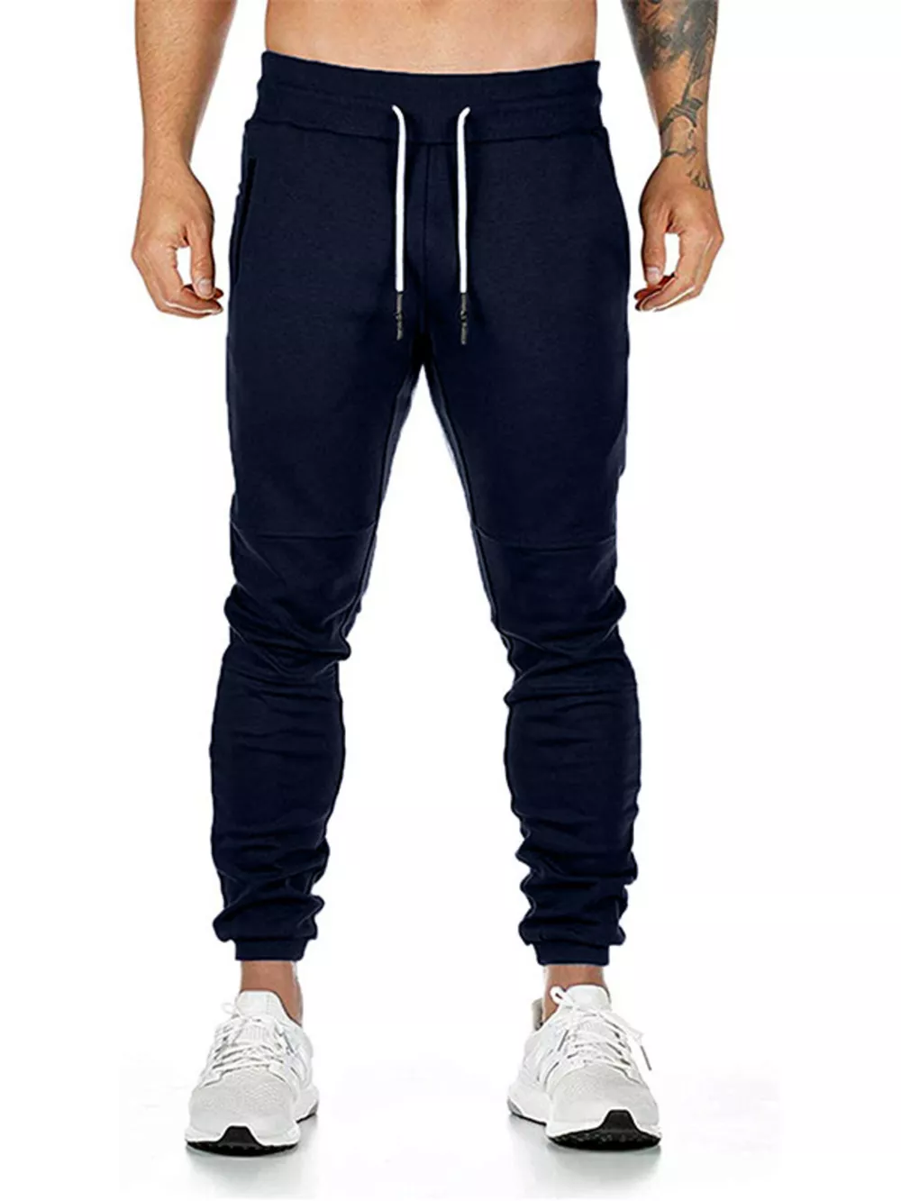 Men's Drawstring Slim Fit Joggers, image 12
