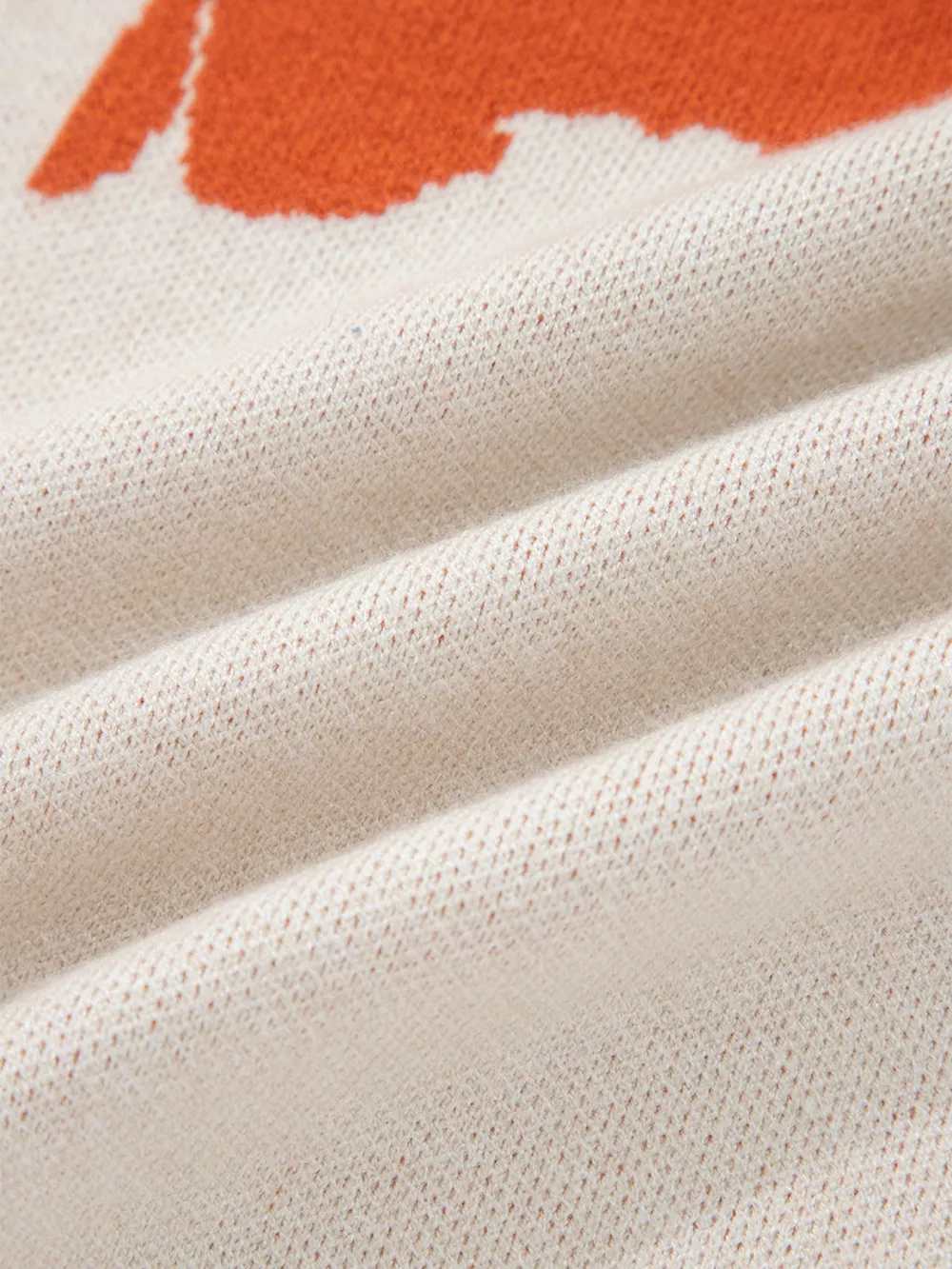 Flower Pattern Wide Sleeve Baggy Sweater, image 4