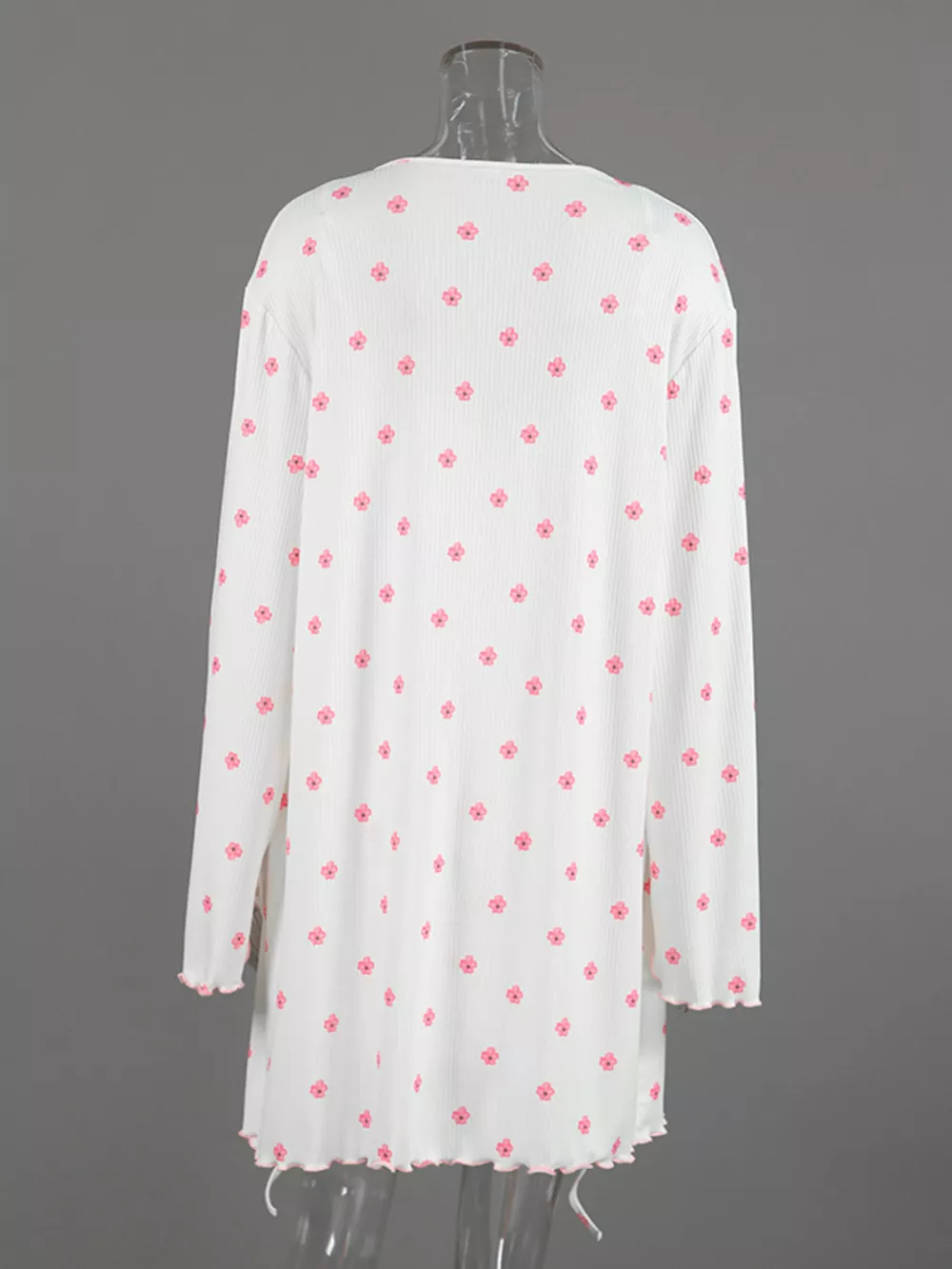 Floral Print Cami Dress and Cardigan Lounge Set, image 6