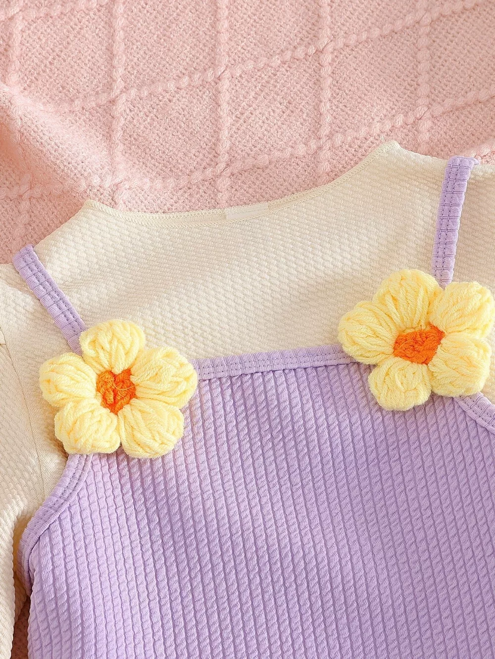 Children's Long Sleeve Top & Cami and Pants Set, image 2