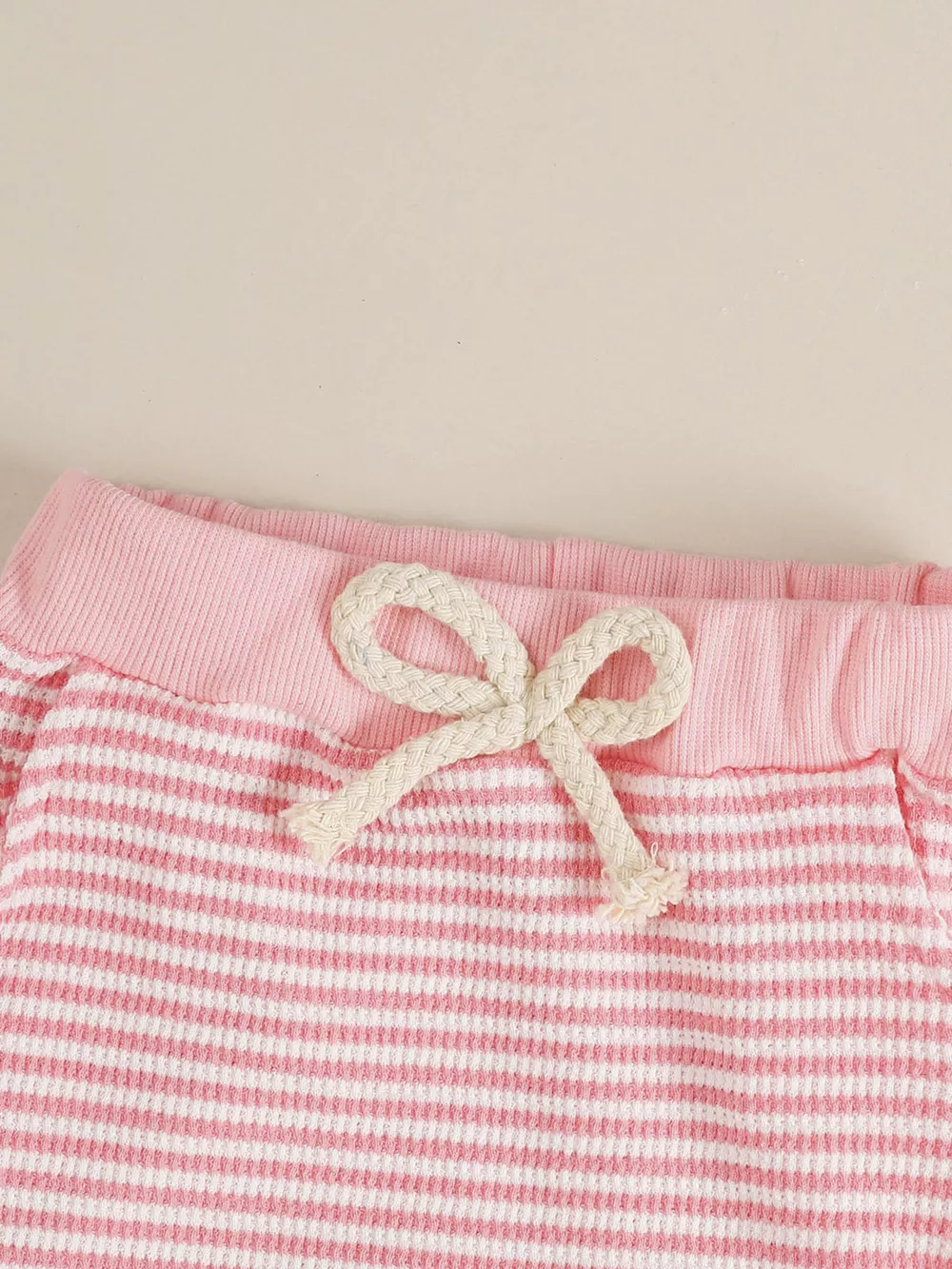 Children's Bow Striped Top and Pants Set, image 4