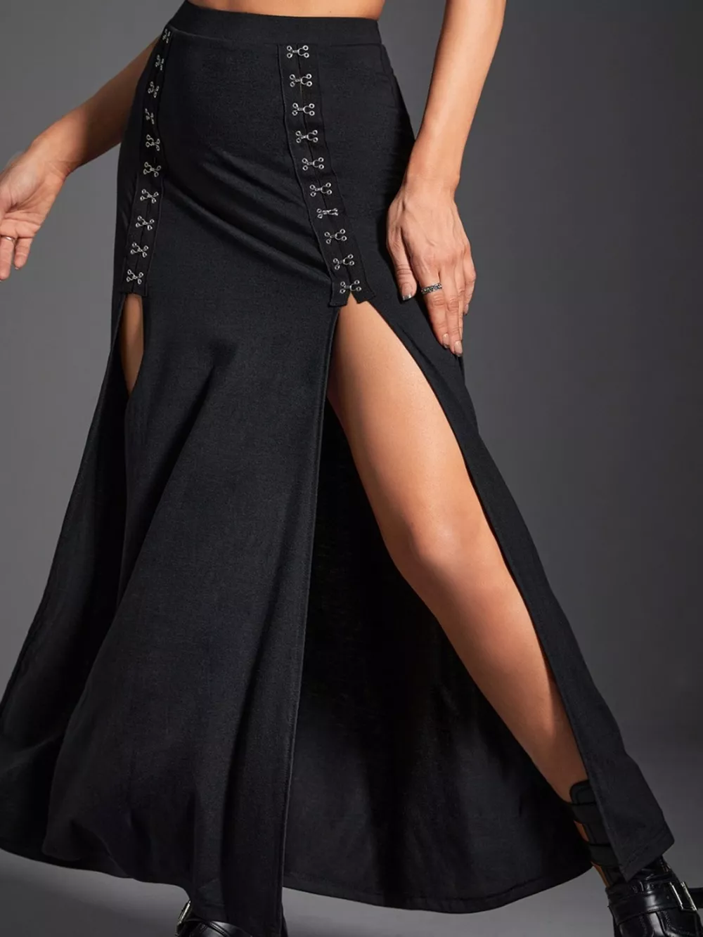 High Waist Slit Skirt, image 3