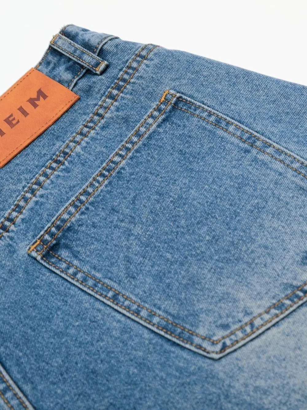 Men's Wide Leg Relaxed Fit Denim Shorts, image 7
