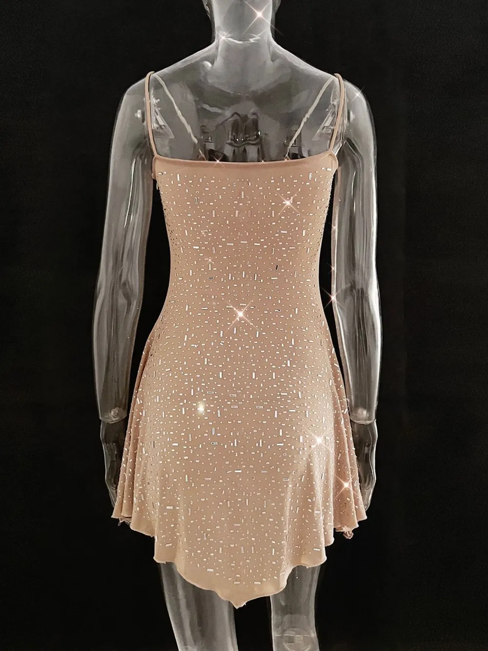 Rhinestone Decor Mini Cami Dress, image 21
