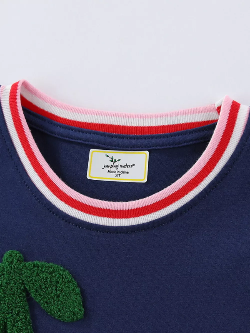 Children's Cherry Applique Short Sleeve Dress, image 2