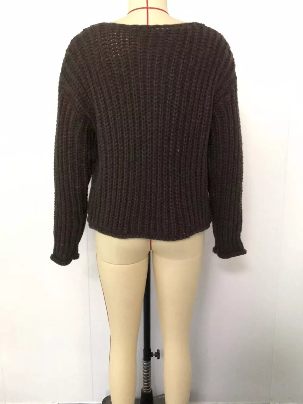 Ribbed Knit Cardigan with Gold-Tone Buttons, image 19