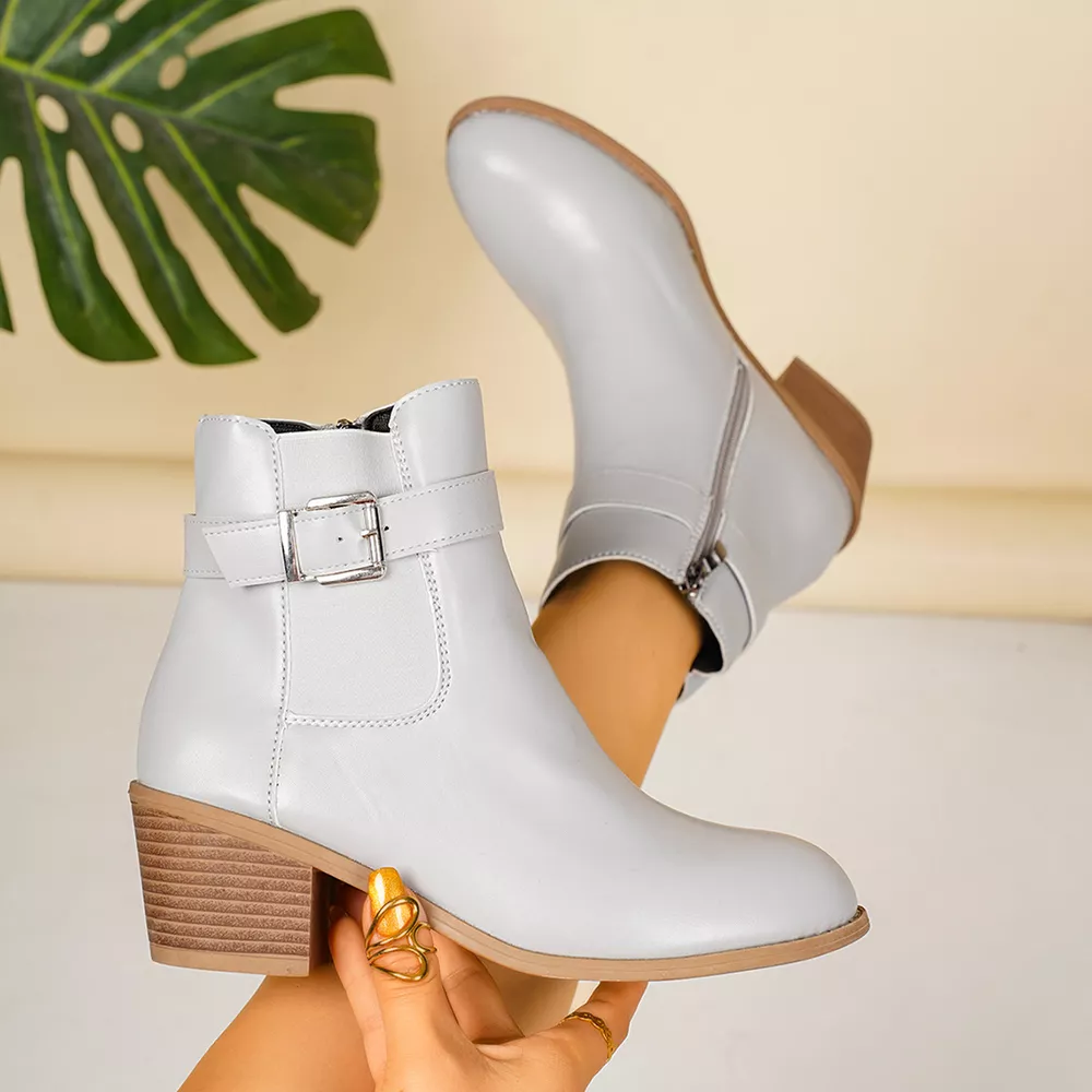 Point Toe Block Heels Boots, image 7