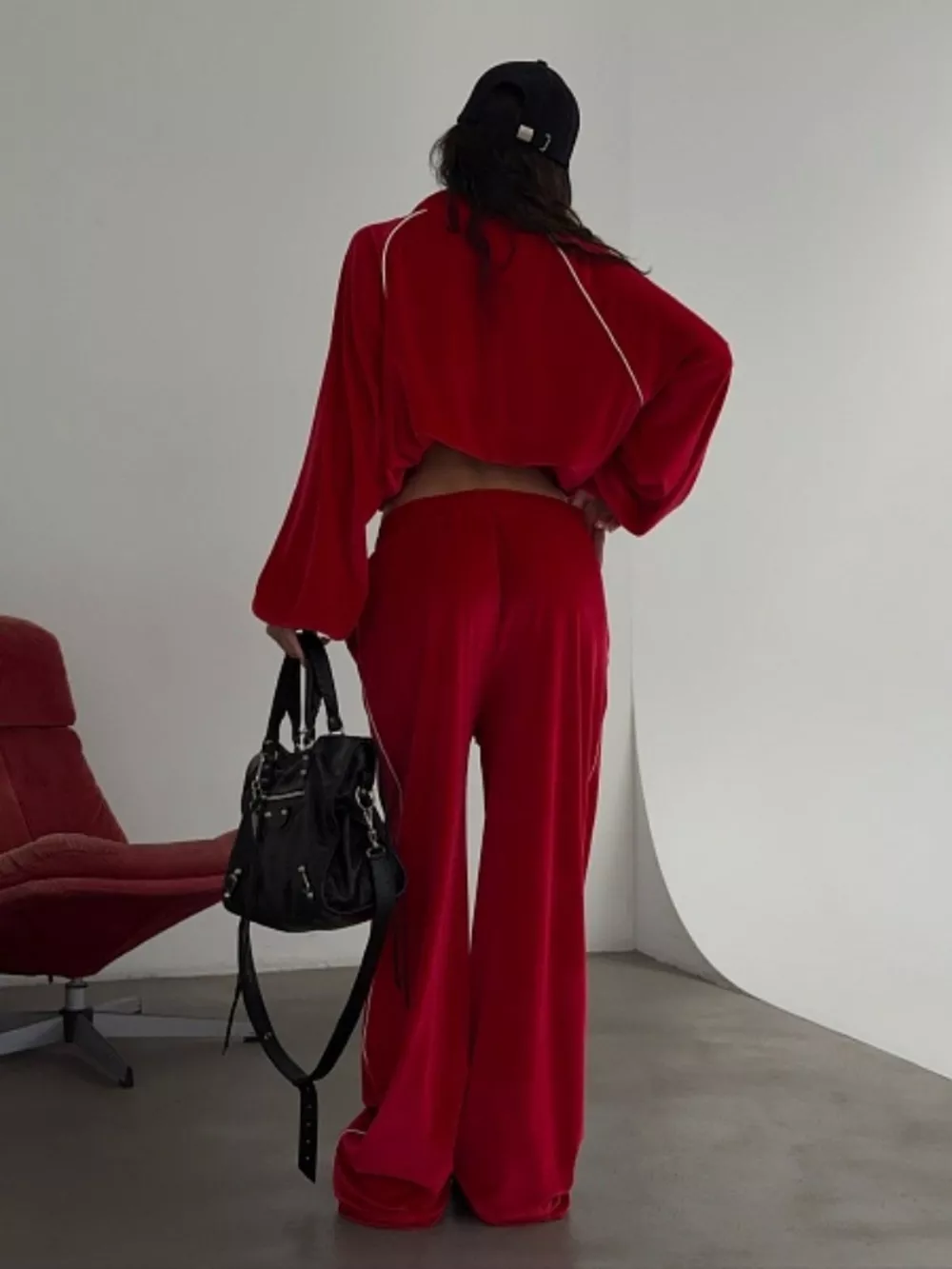 Zip Up Long Sleeve Top and Pants Set, image 23