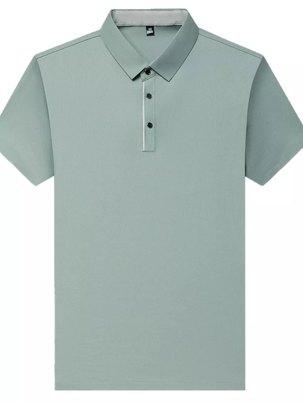 Men's Plus Size Button Detail Short Sleeve Polo, image 9