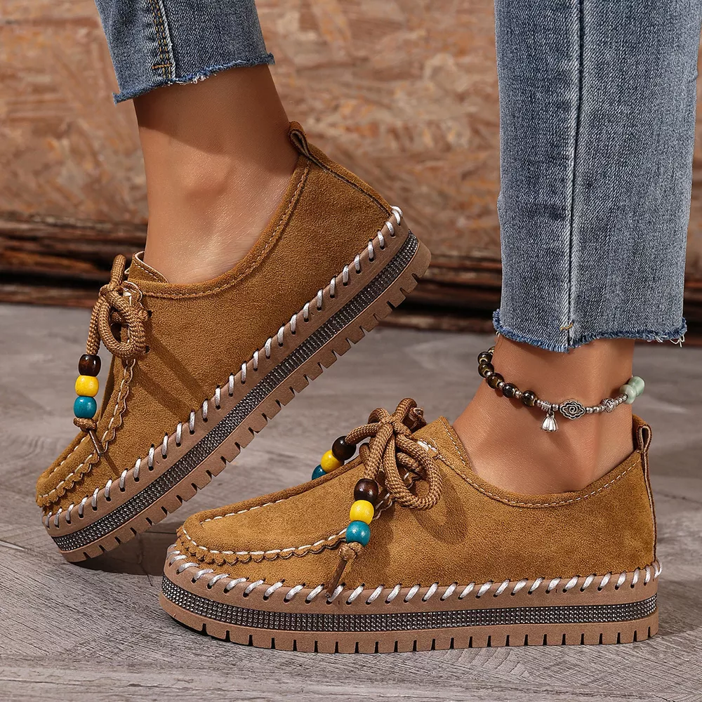 Round Toe Platform Loafers, image 3