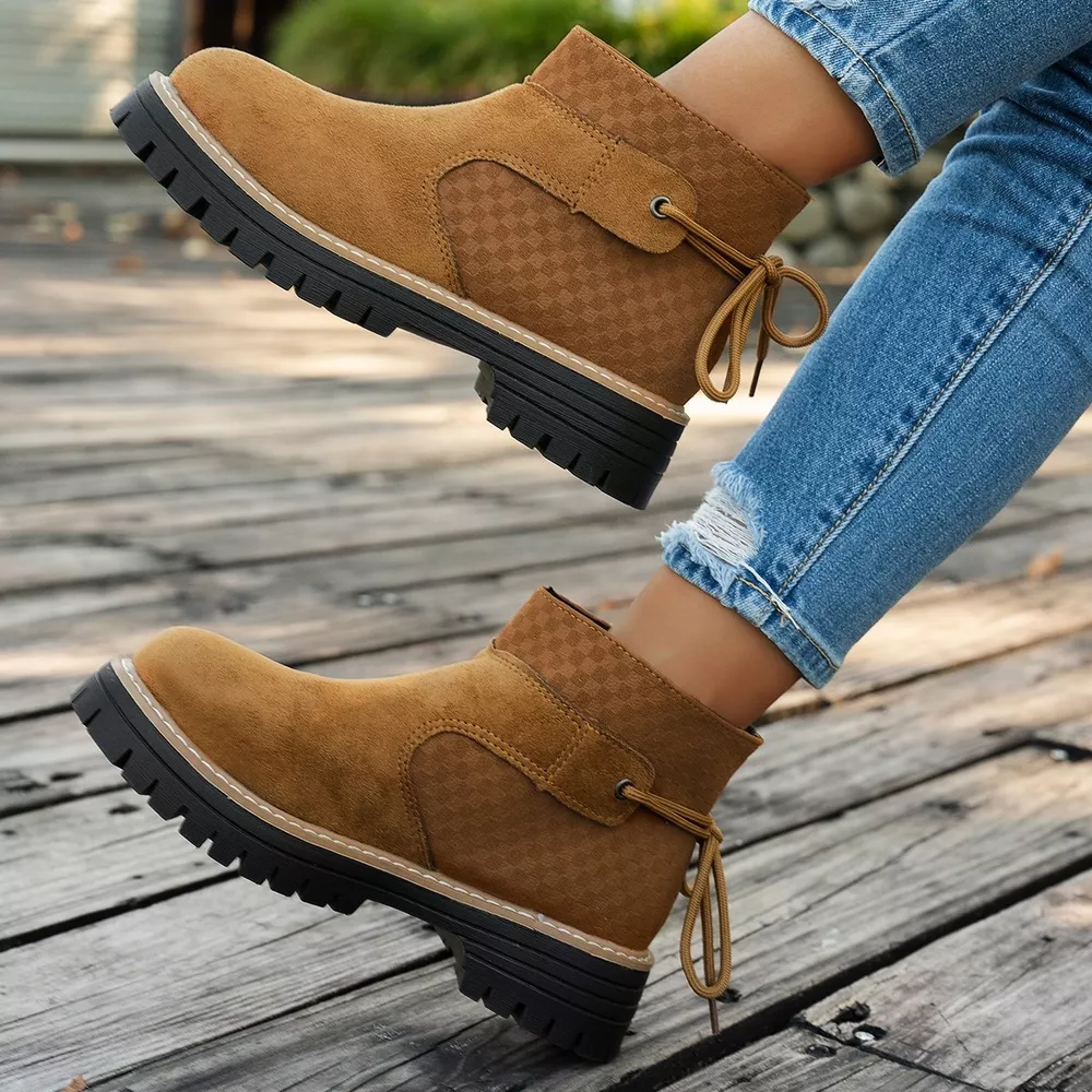 Round Toe Platform Boots, image 3