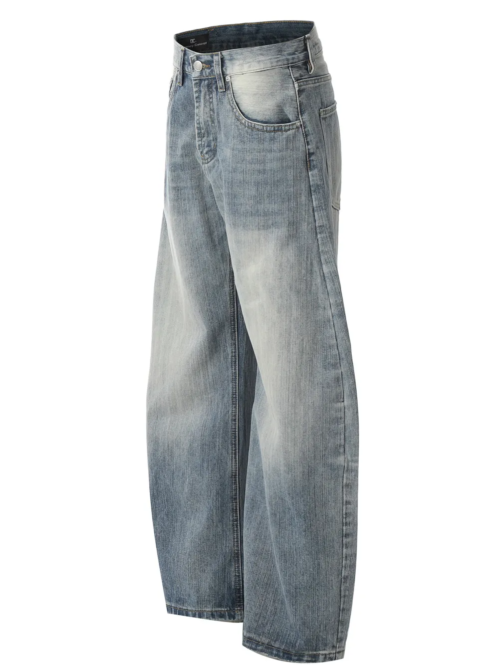 Men's Wide Leg Relaxed Fit Jeans, image 2
