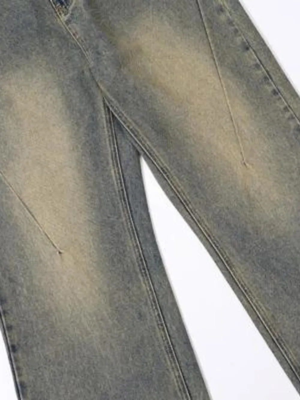 Men's Vintage Wash Straight Leg Jeans, image 5