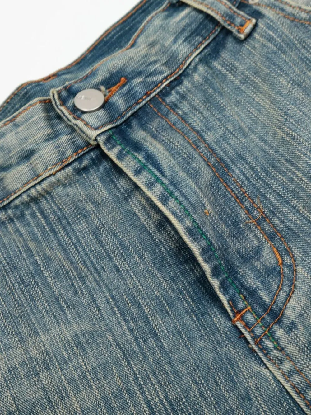 Men's Wash Wide-Leg Denim Shorts, image 4