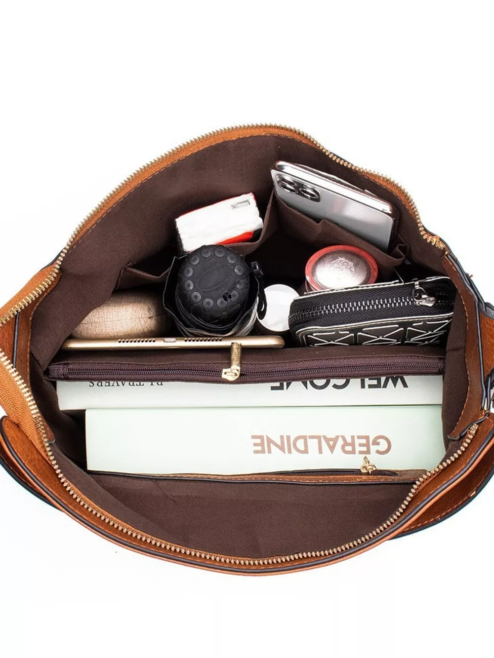 Classic PU Leather Tote Bag, image 4