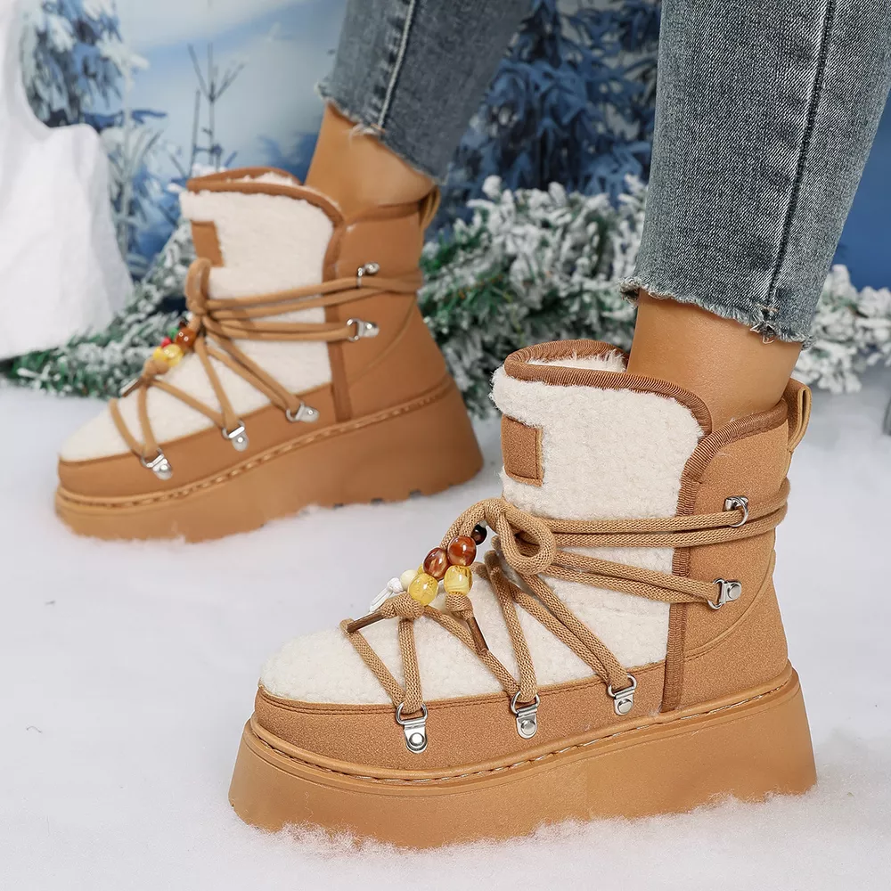 Lace-Up Platform Winter Boots, image 8