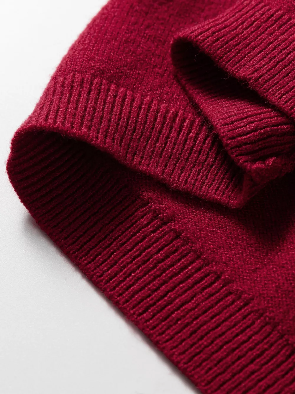 Solid Color Crew Neck Knit Cap Sleeve Sweater, image 4