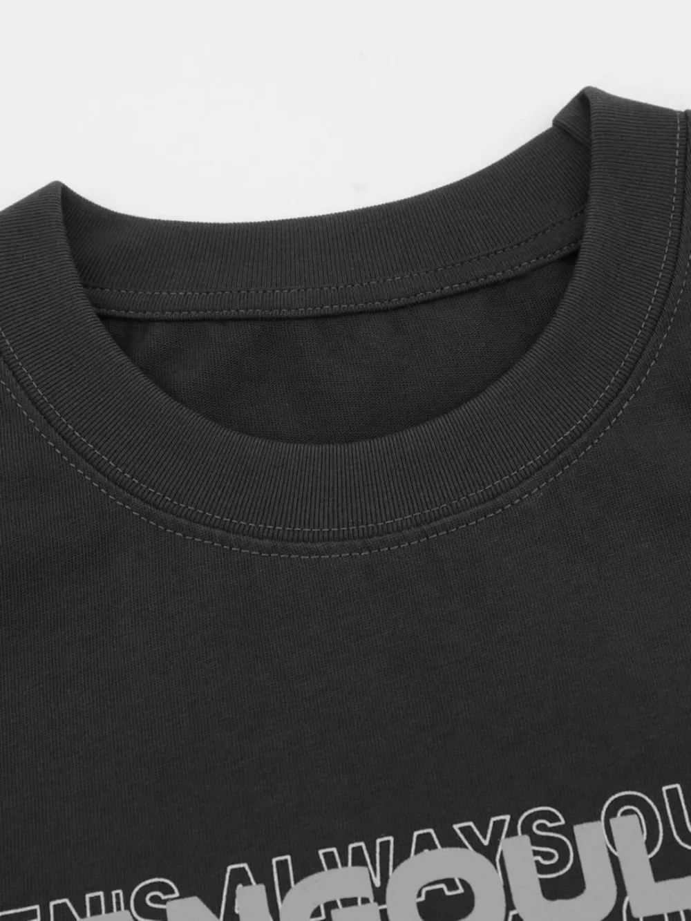Men's Graphic Round Neck Oversized T-Shirt, image 7