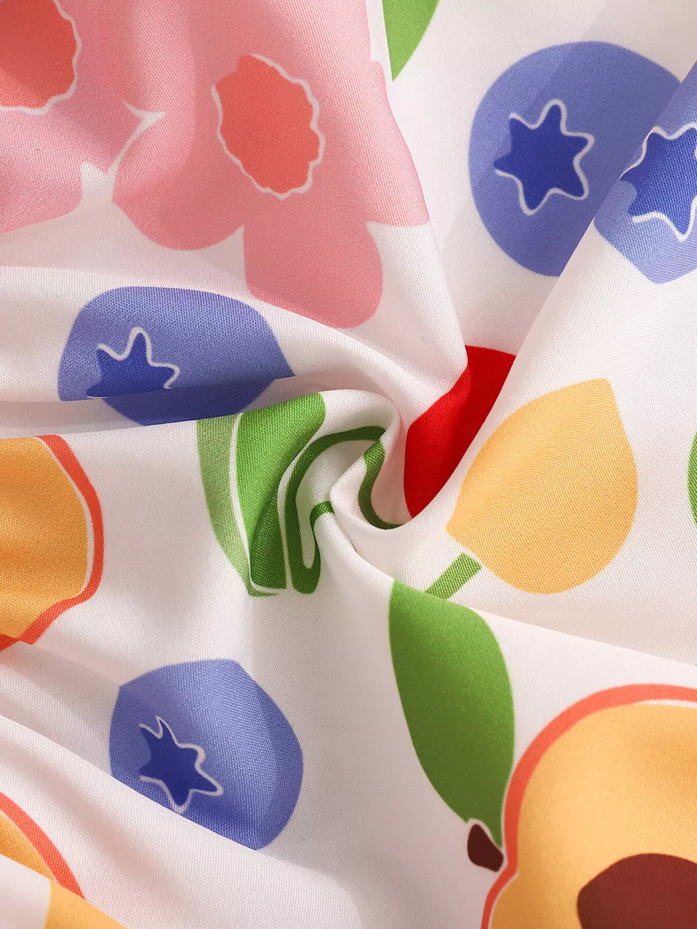 Children's Fruit Print Tank Top & Solid Shorts Set, image 5