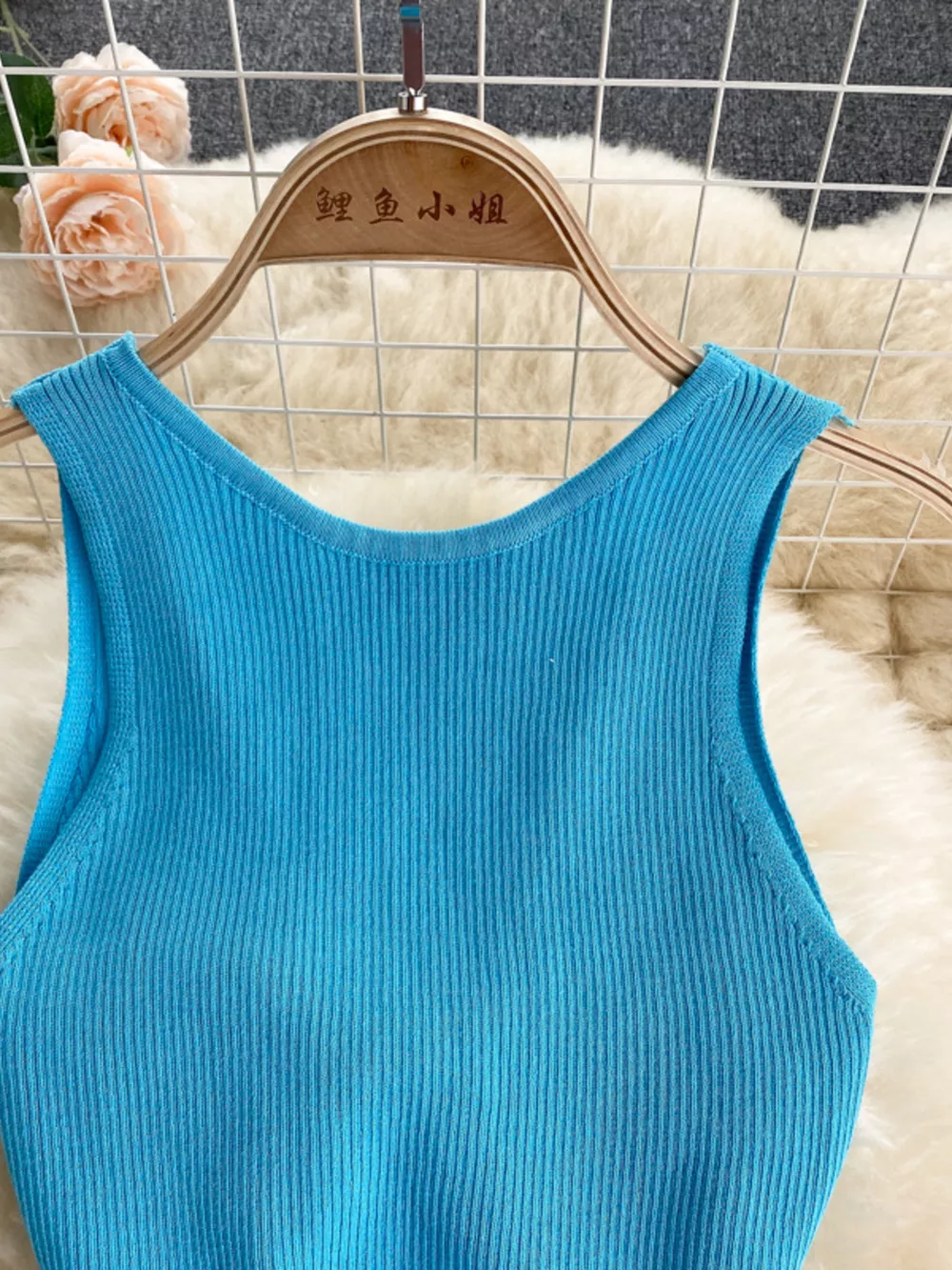 Knot Back Sleeveless Knit Bodycon Midi Dres, image 5