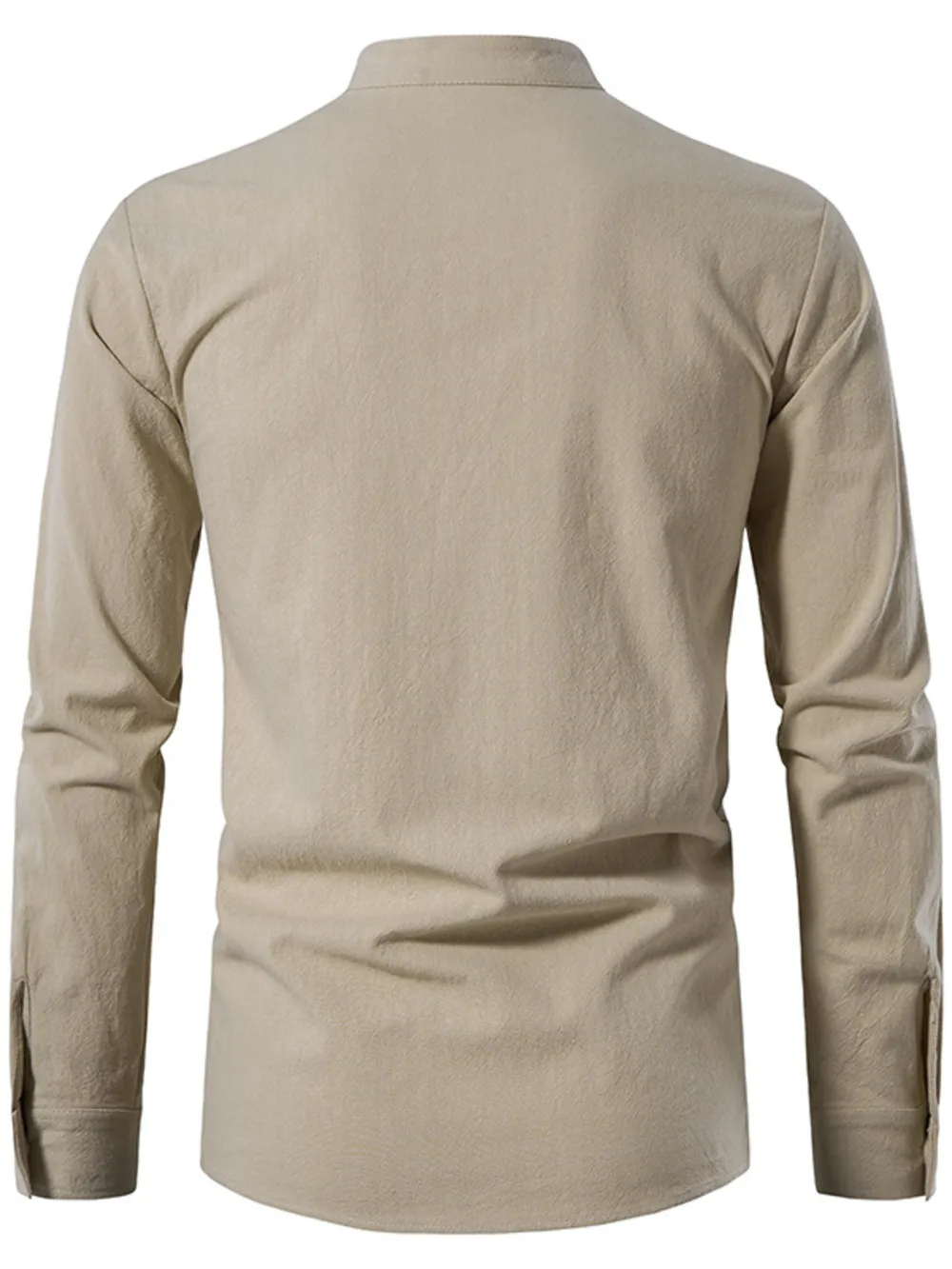 Men's Lace Up Long Sleeve Blouse, image 10