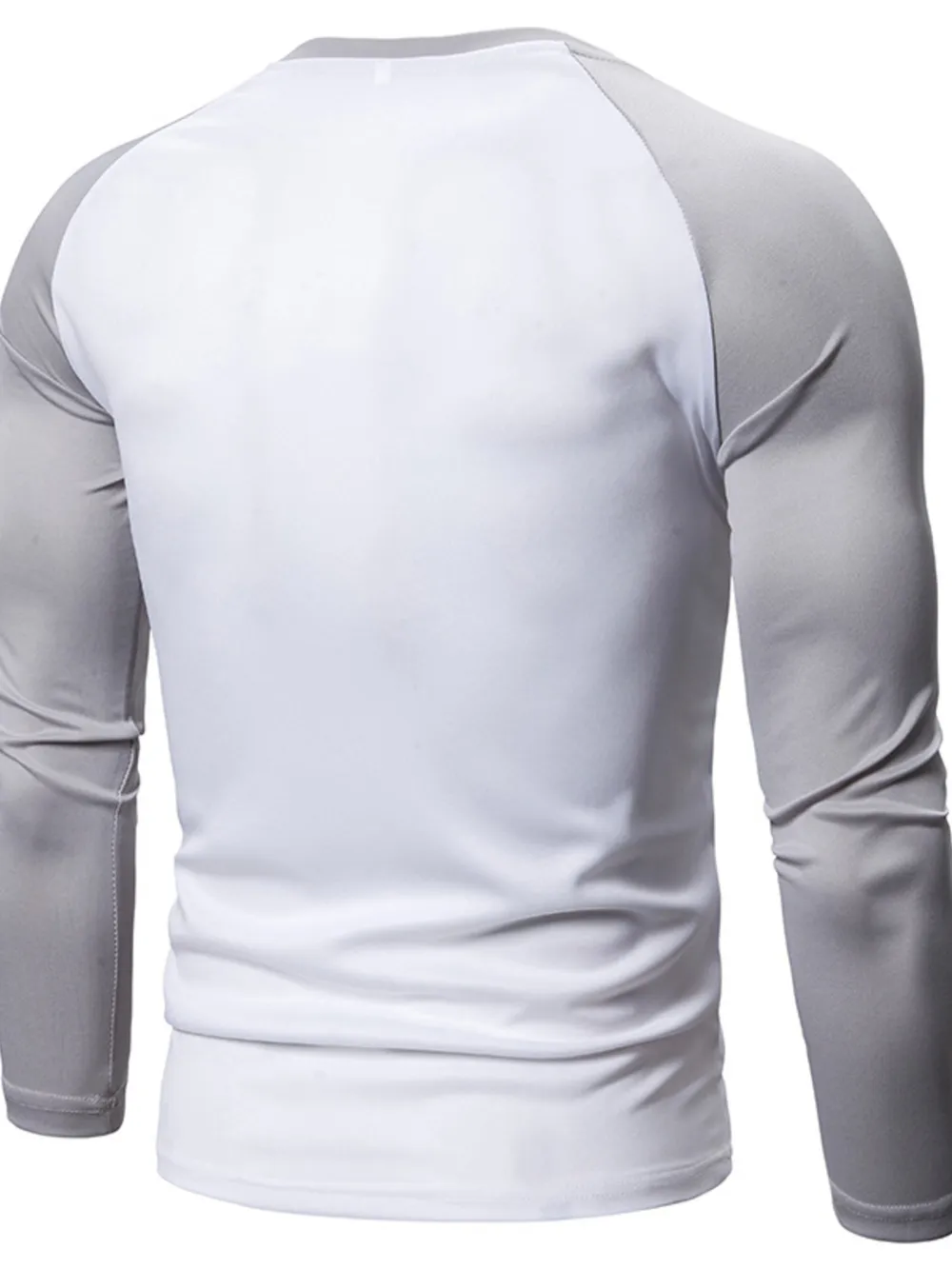 Men's Plus Size Round Neck Raglan Sleeve T-Shirt, image 6