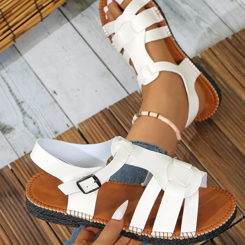 Open Toe Flat Sandals, image 4