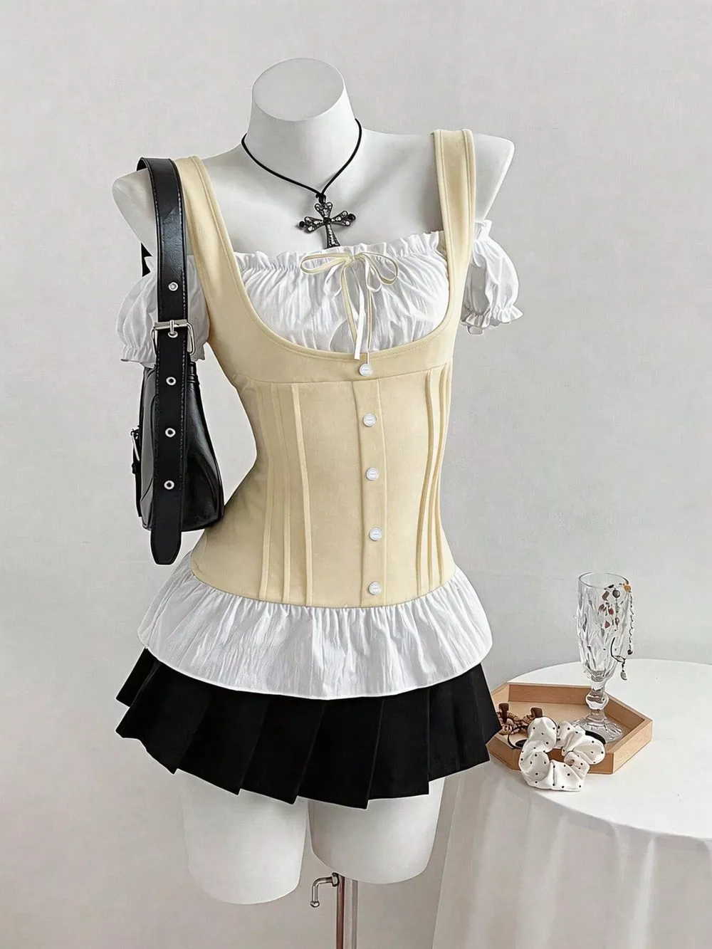 Cold Shoulder Ruched Top, image 9