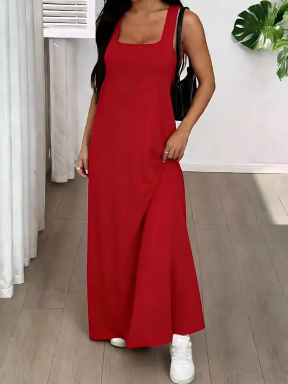Scoop Neck Cami and Maxi Dress Set, image 16