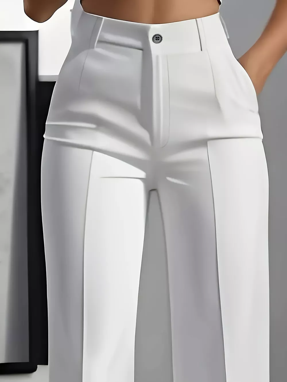 Full Size High-Waisted Wide-Leg Pants Plus Size, image 3