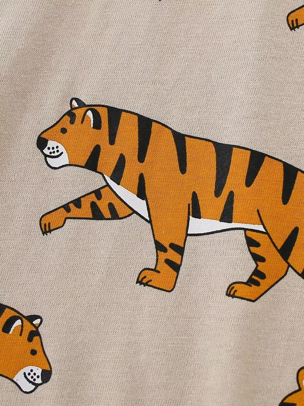 Children's Tiger Print Crew Neck Short Sleeve T-Shirt, image 5