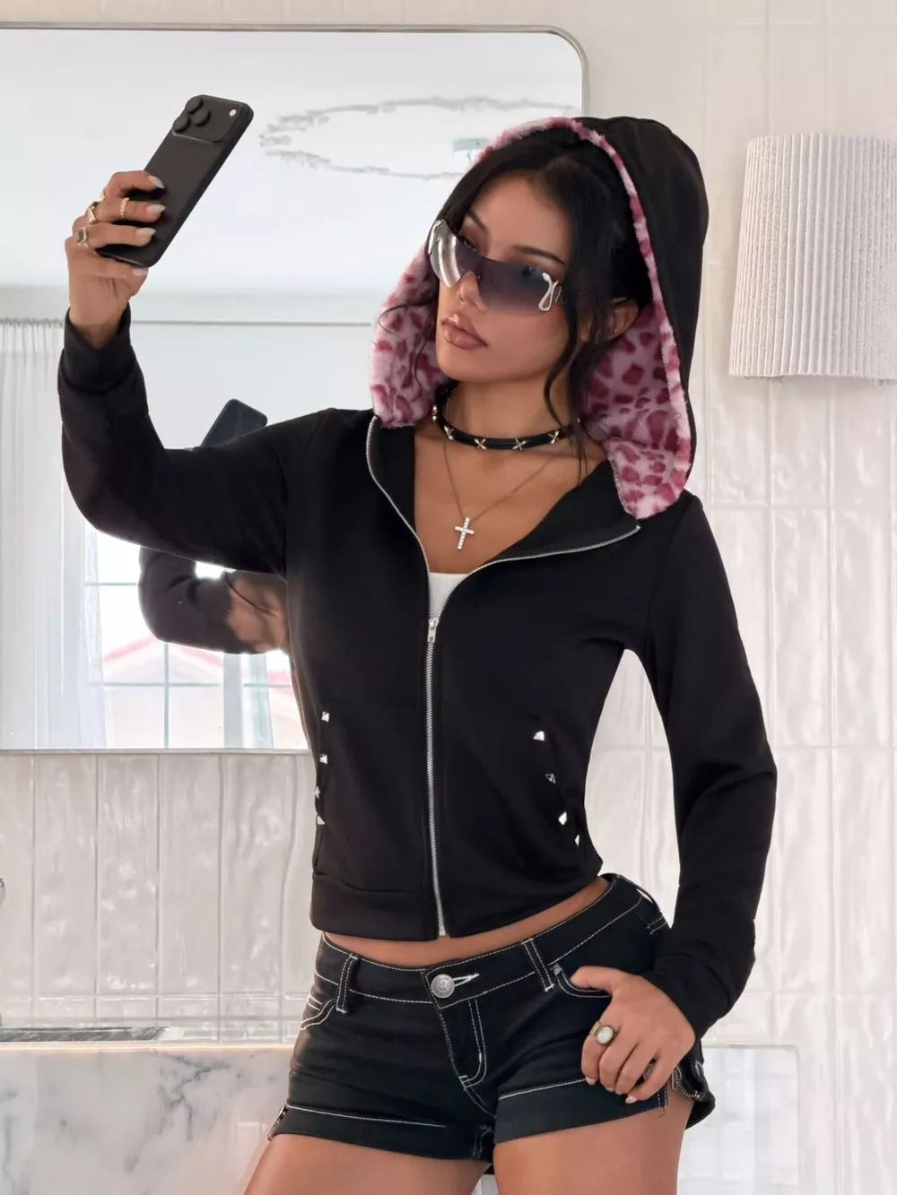 Zip-Up Slim Fit Hoodie