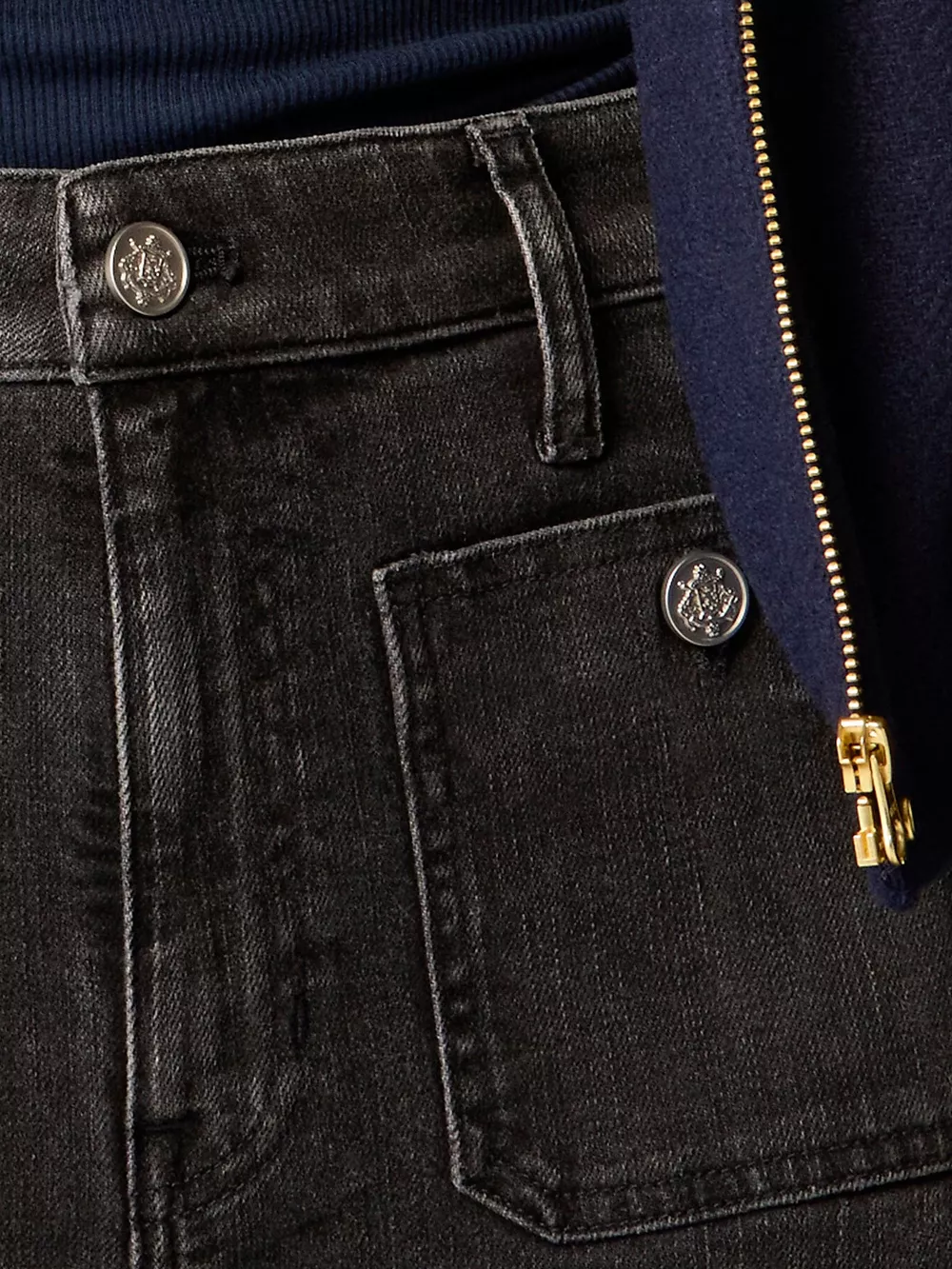 High-Waisted Jeans with Pockets, image 9
