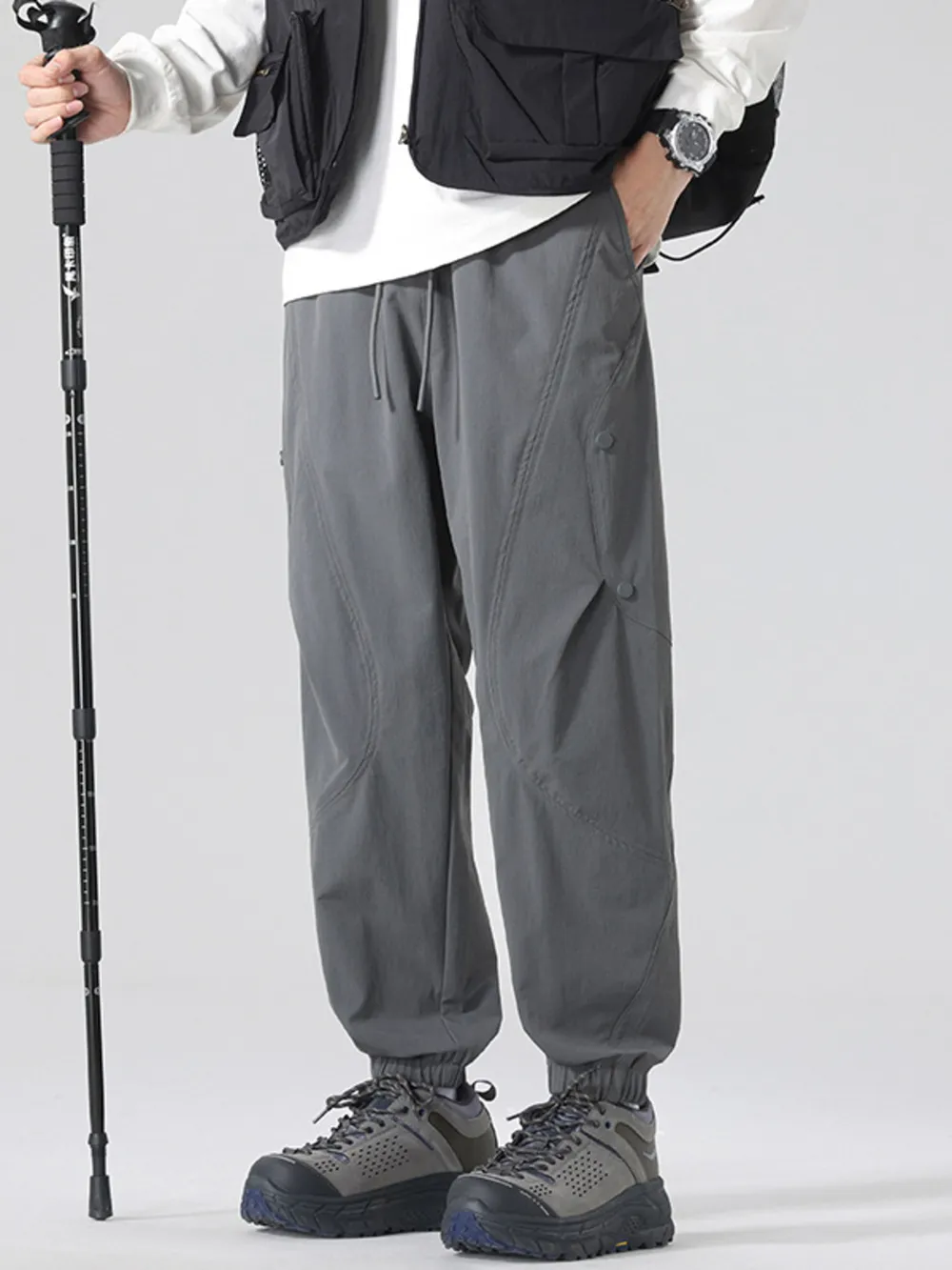 Men's Plus Size Casual Drawstring Joggers, image 8