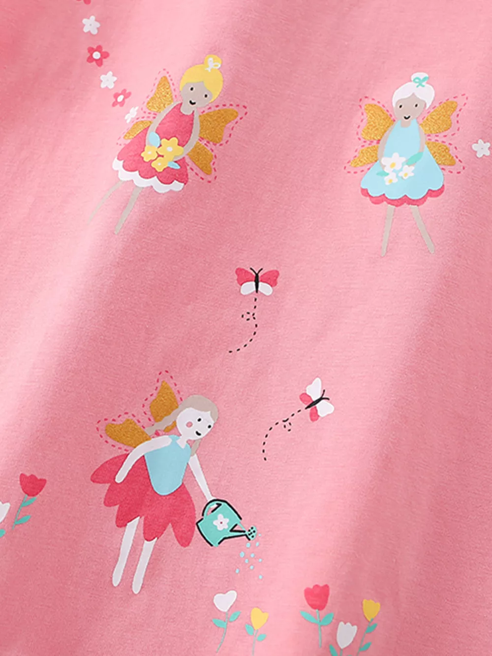 Children's Fairy Print Round Neck T-Shirt, image 3