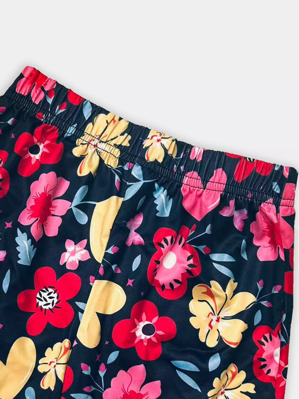 Children's Giraffe Floral Print Tee and Shorts Set, image 5