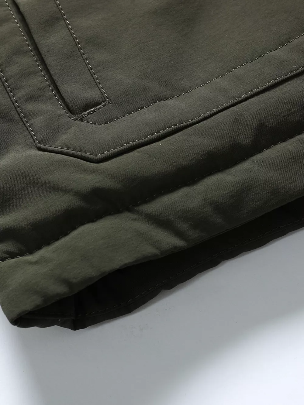 Men's Plus Size Winter Warm Hooded Padded Coat, image 7