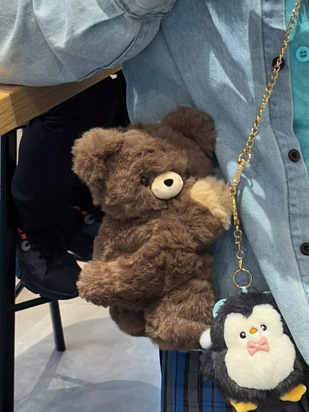 Plush Teddy Bear Backpack Bag, image 4
