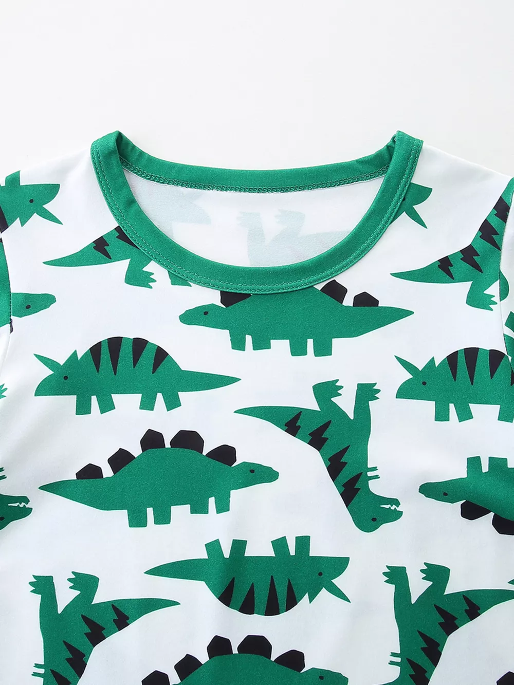 Children's Dinosaur Print Casual Tee and Shorts Set, image 3