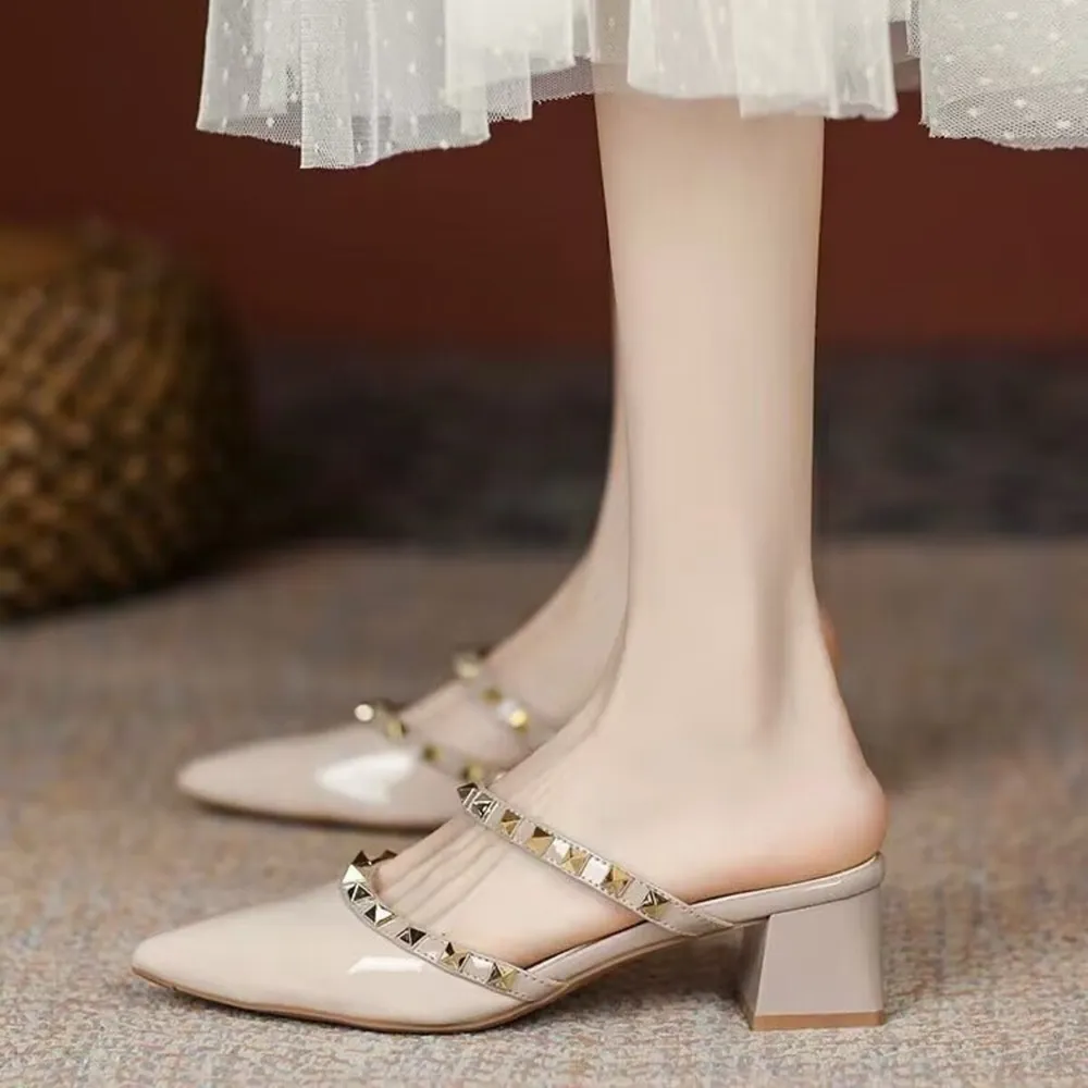 Point Toe Block Heels Sandals, image 5