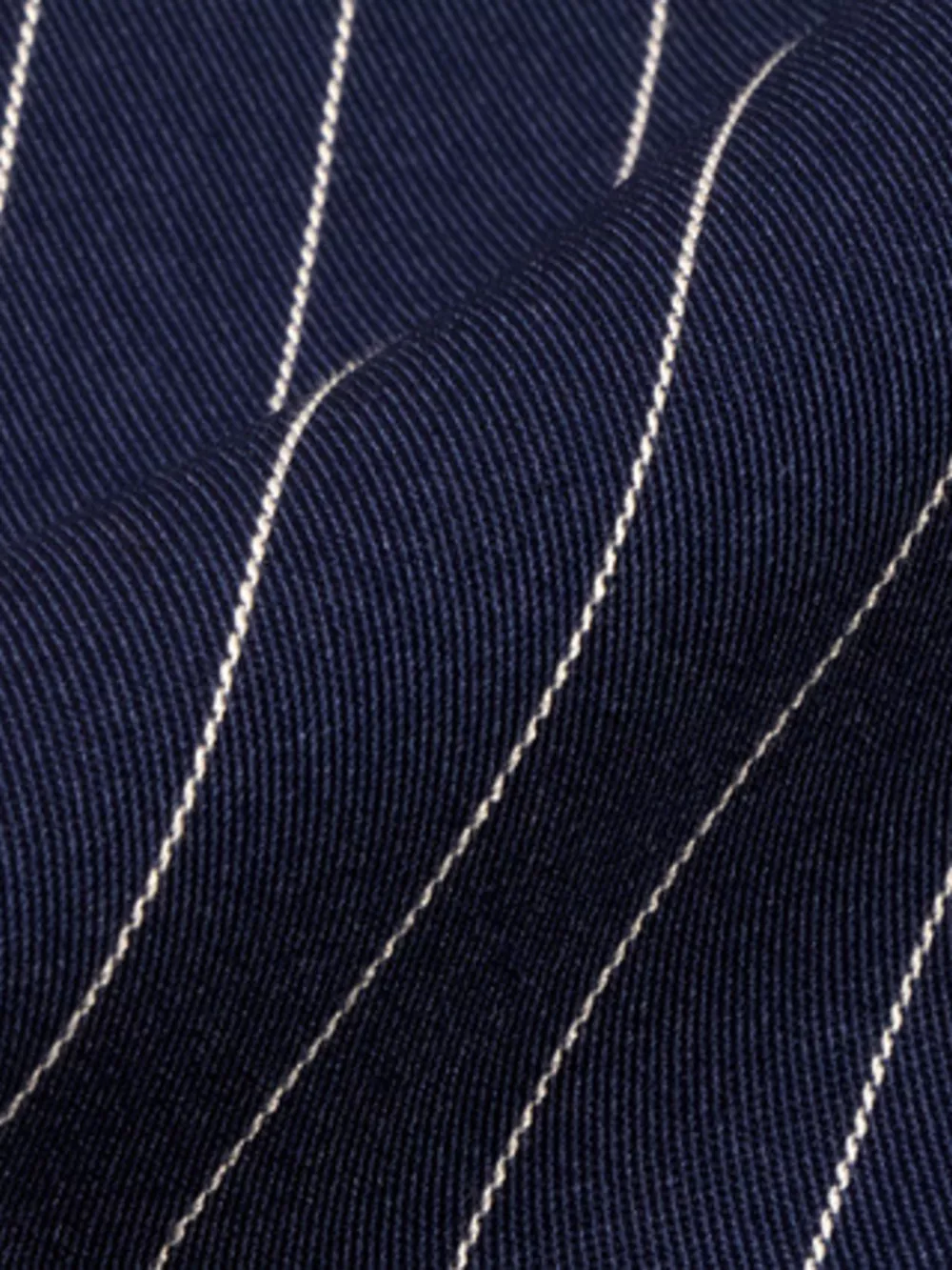 Striped Double-Breasted Blazer & Wide Leg Pants Set, image 2