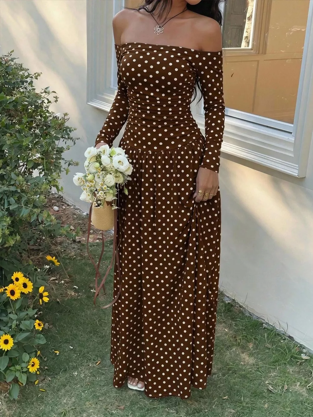Off-the-Shoulder Maxi Dress, image 19