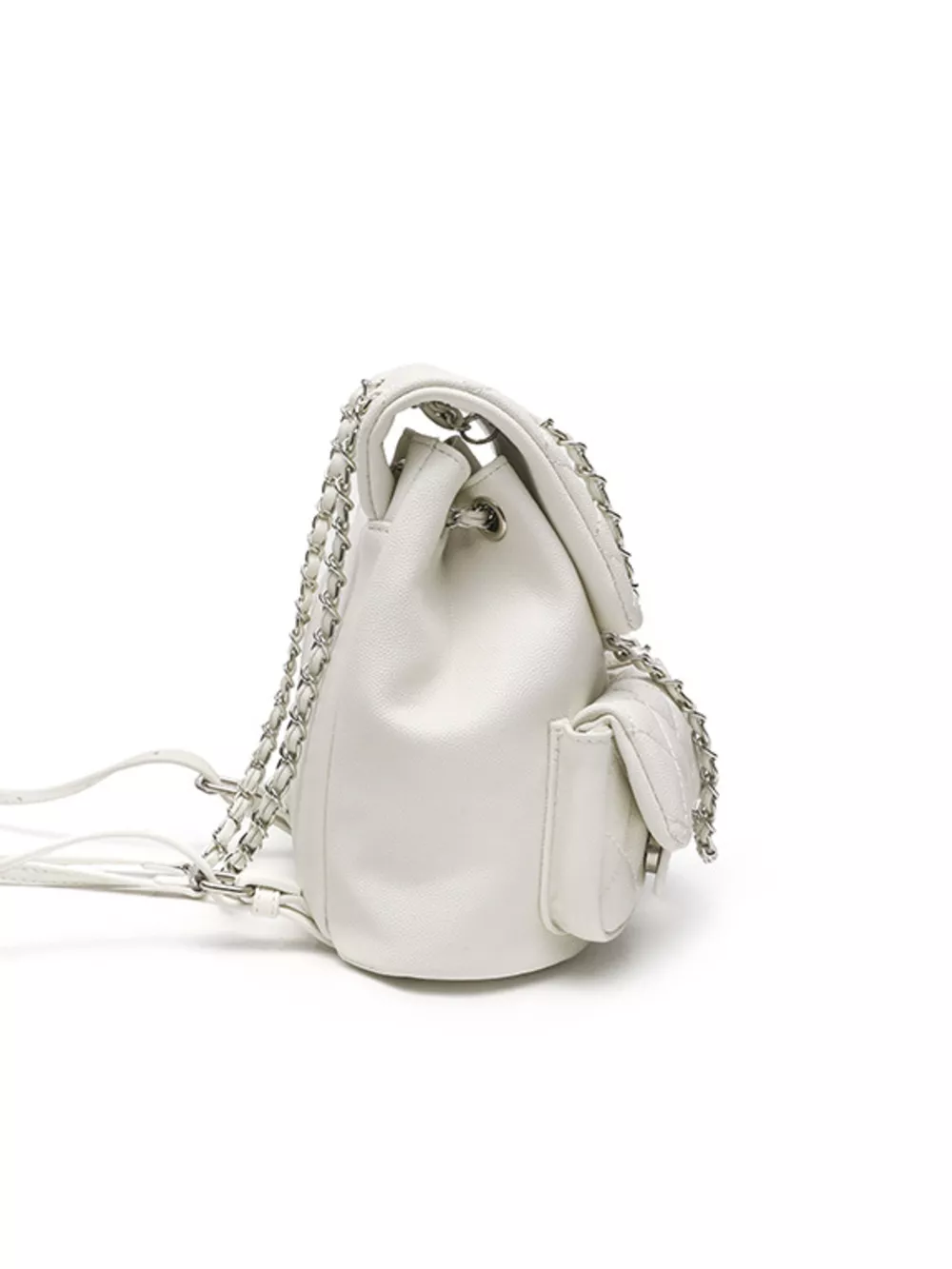 Quilted Chain Strap Backpack Bag, image 6