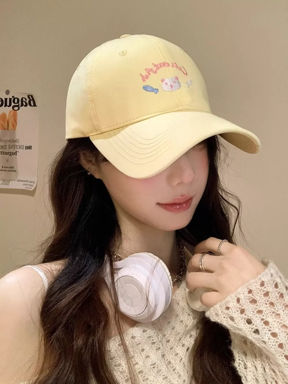 Cat Embroidered Baseball Cap, image 2